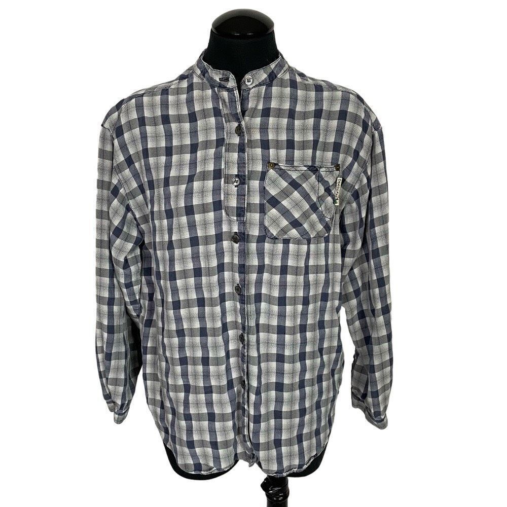 Democracy Plaid Button Up Shirt - Women’s S